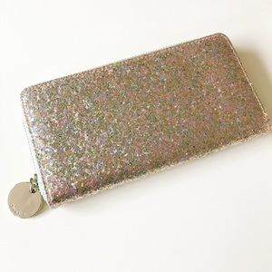 Gold Glitter Accordion Wallet